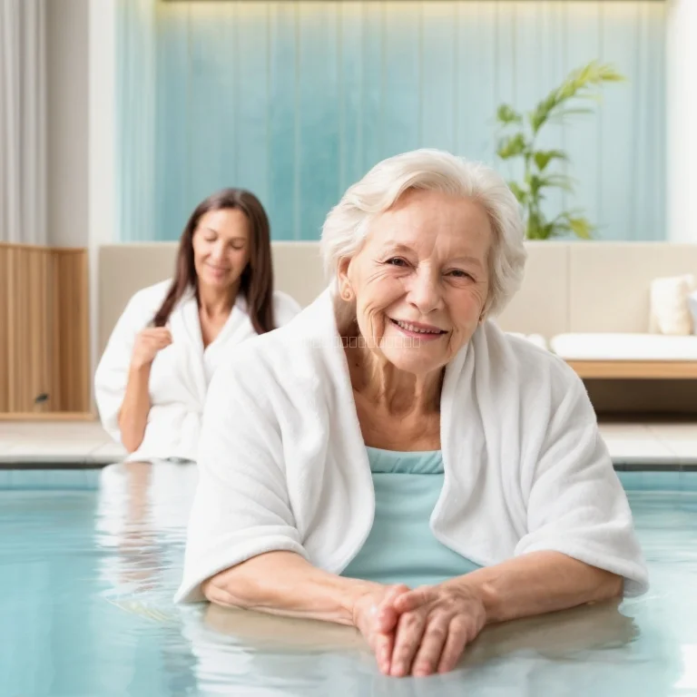 Senior enjoying a relaxing massage at CareOResort spa